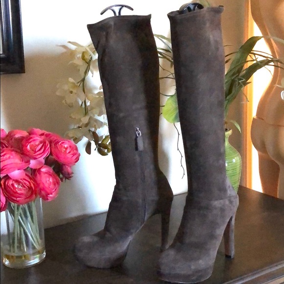 💯% Authentic Prada Knee High Boots - Picture 1 of 6